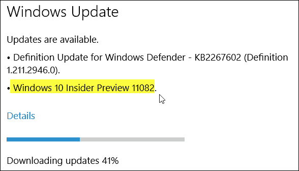 Windows 10 Insider Preview Build 11082 (Redstone) je teraz k dispozícii