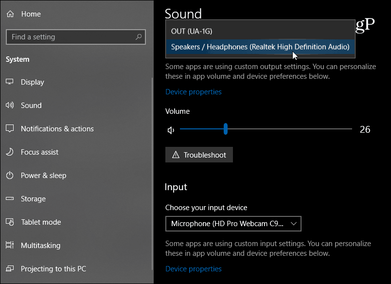 Nové nastavenia zvuku Windows 10