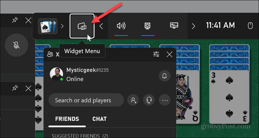 povoliť herný panel widgetov spotify