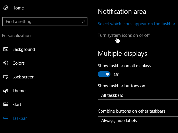 Windows 10 Tip: Vyberte, ktoré ikony sa zobrazia v systémovej lište