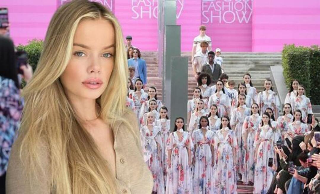 Svetoznáma modelka Frida Aasen, ktorá vystúpi na pódium v ​​Antalyi, tradíciu neporušila! "Ahoj Türkiye"