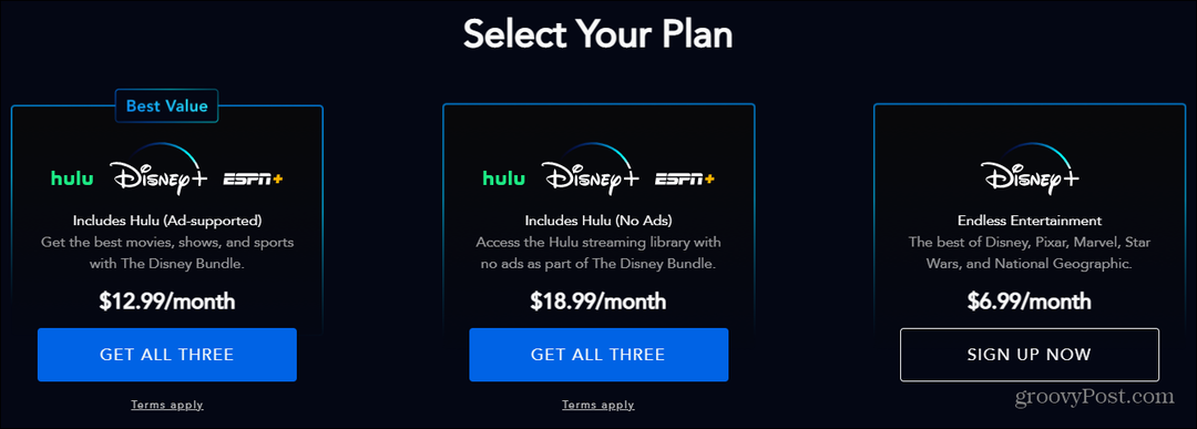 Disney Plus pridáva nový balíček balíkov s Hulu bez reklám