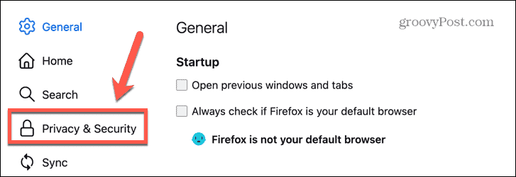 nastavenia ochrany osobných údajov vo Firefoxe