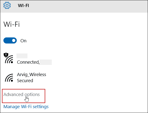 Rozšírené nastavenia WiFi