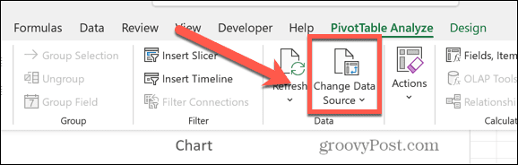 Excel zmeniť zdroj údajov