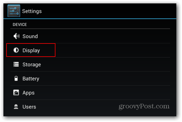 Zobrazia sa nastavenia uzamknutej obrazovky aplikácie Goggle Nexus 7