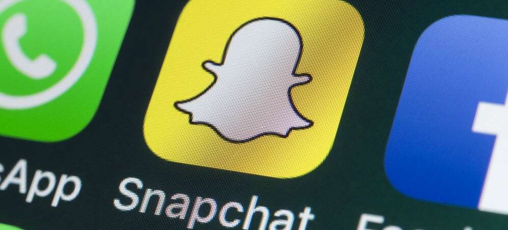 Logo Snapchat na mobile