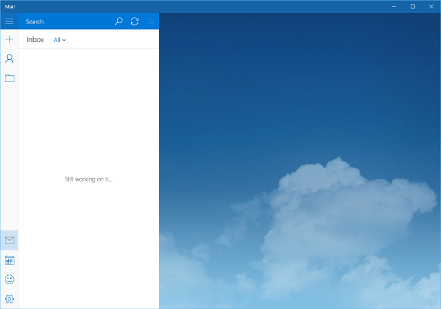 Windows 10 Mail aplikácia