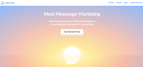 ManyChat je možnosť preukázania služieb zákazníkom prostredníctvom chatovacích robotov Messenger.