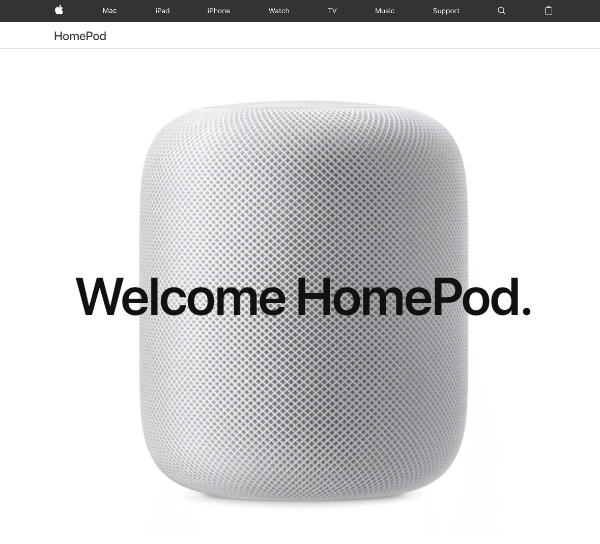 Apple predstavuje nový reproduktor HomePod, ktorý je ovládaný prirodzenou hlasovou interakciou so Siri.