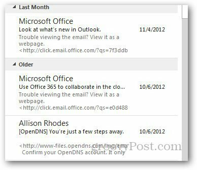 Náhľad správy Outlook 5