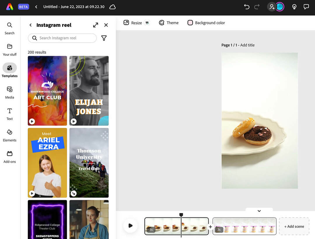 aplikácie na úpravu videa v skratke-forme-obsahu-adobe-express-beta-verzia-instagram-reel-1