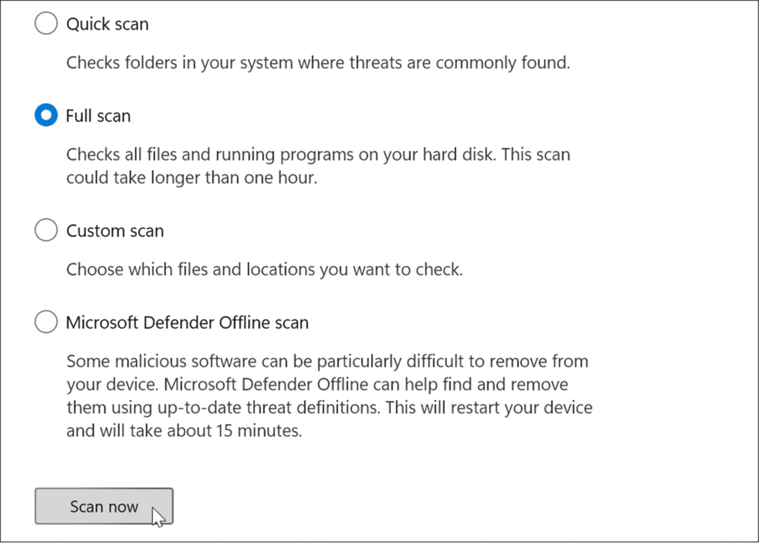 úplná kontrola systému Windows 11 stále padá