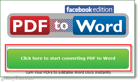začnite prevádzať pdf na vydanie Word facebook