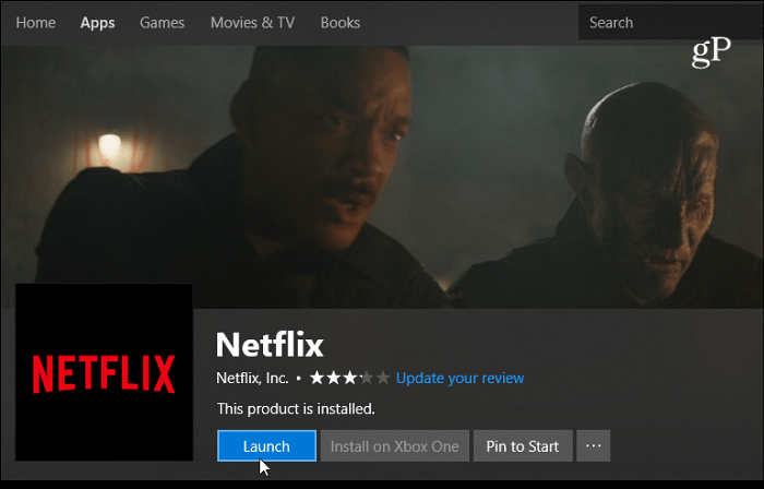 Aplikácia Netflix Windows 10