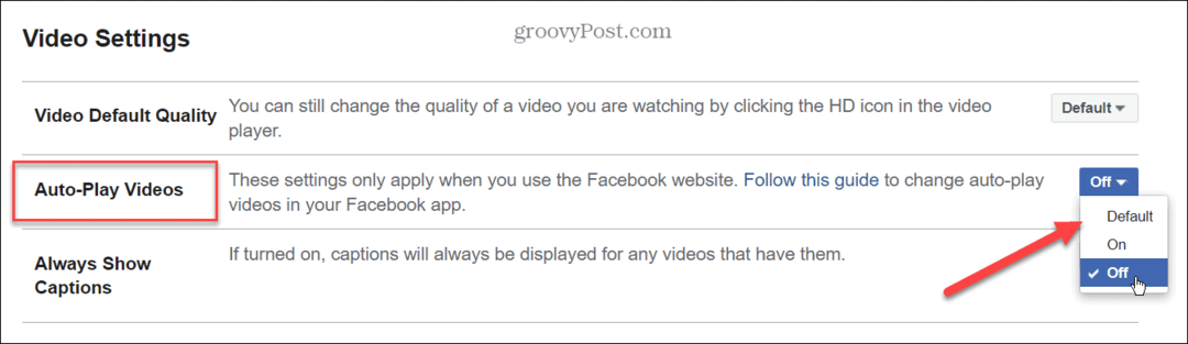 Ako vypnúť automatické prehrávanie videa na Facebooku