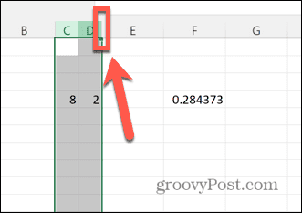 excel pravý okraj hlavičky stĺpca