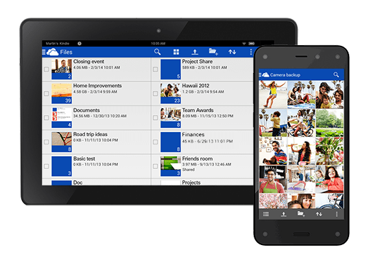 Microsoft OneDrive prichádza na Kindle Fire and Fire Phone