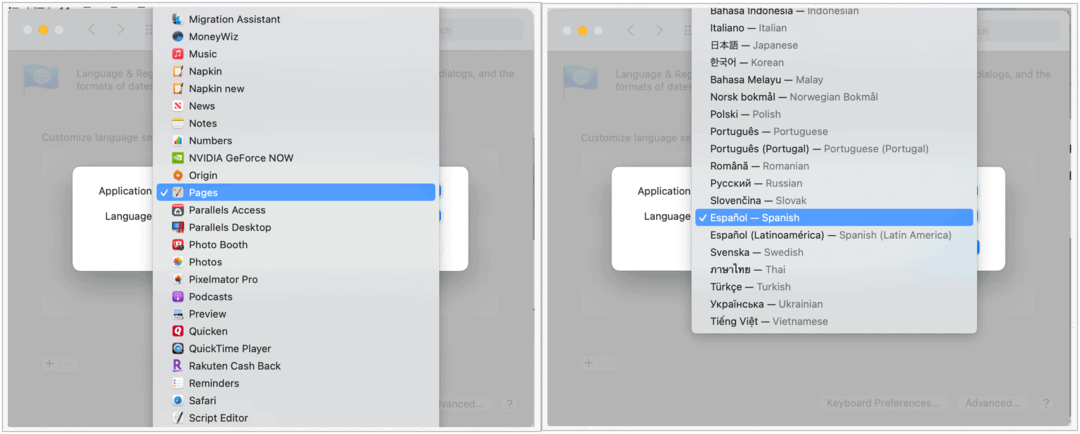 Zmeňte predvolený jazyk Mac podľa aplikácie