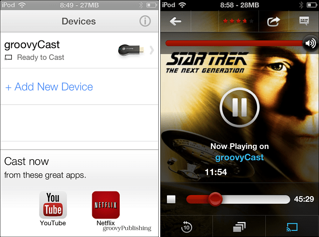 Aplikácia Chromecast pre iOS