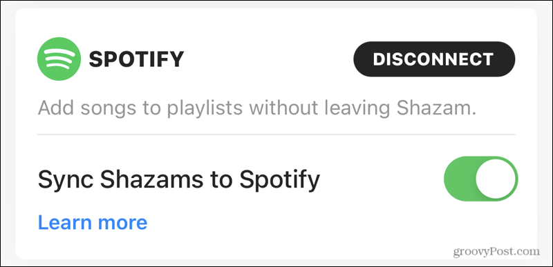 Synchronizujte Spotify so Shazamom