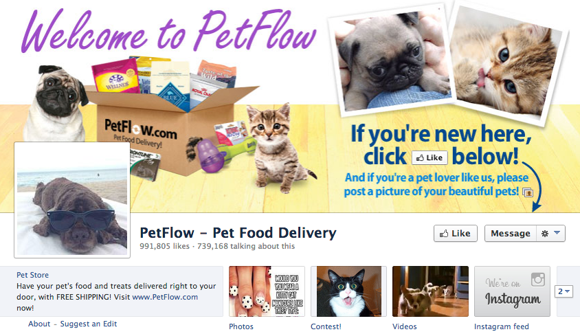 petflow facebook stránka