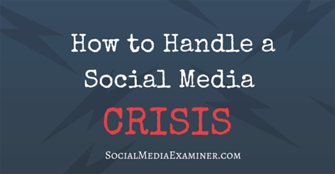 zvládnuť krízu na sociálnych sieťach
