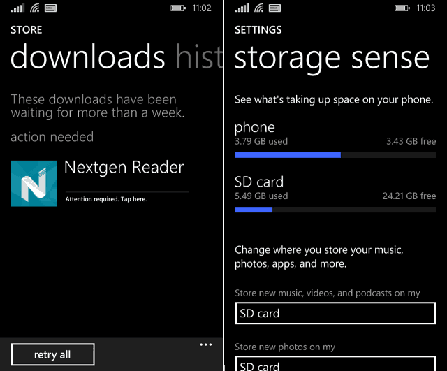 Presuňte aplikácie z karty SD do telefónu v systéme Windows Phone 8.1