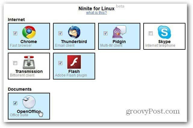 Ninite pre Linux