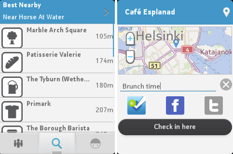 foursquare úplne nová mobilná aplikácia