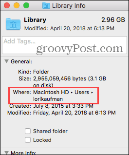 Umiestnenie priečinkov knižnice v počítačoch Mac