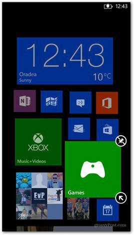 Windows Phone 8 prispôsobuje dlaždice 1