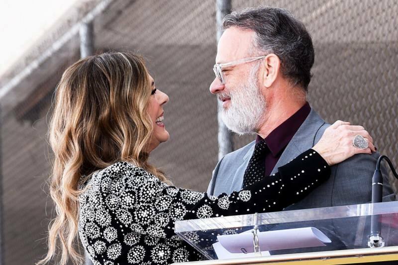 Tom Hanks a jeho manželka Rita Wilsonová