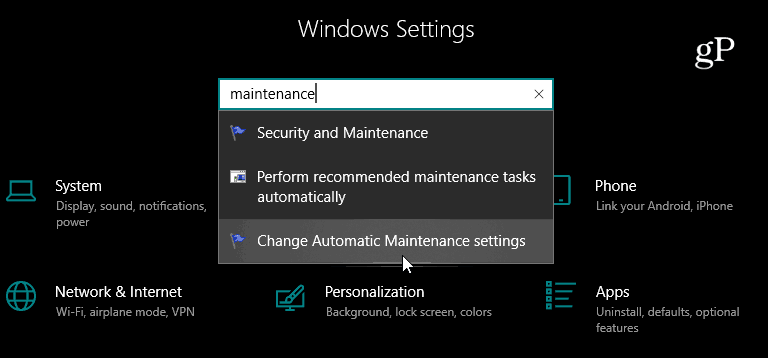 Hľadať nastavenia aplikácie Windows 10