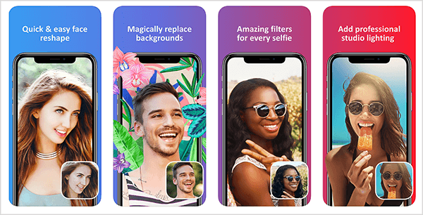 Facetune 2 je jednoduchý spôsob, ako opraviť svoje selfie. Ukážka iTunes App Store ukazuje, ako aplikácia upravuje tvár, nahrádza pozadie, filtruje farby a opravuje problémy s osvetlením.