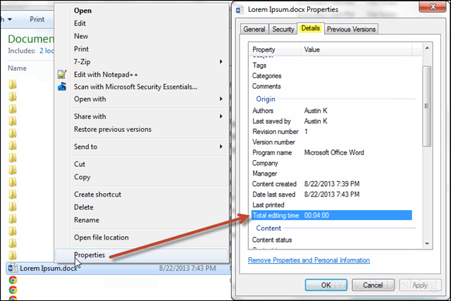 Sledujte, koľko času trávite úpravou dokumentov programu Office 2013 Word