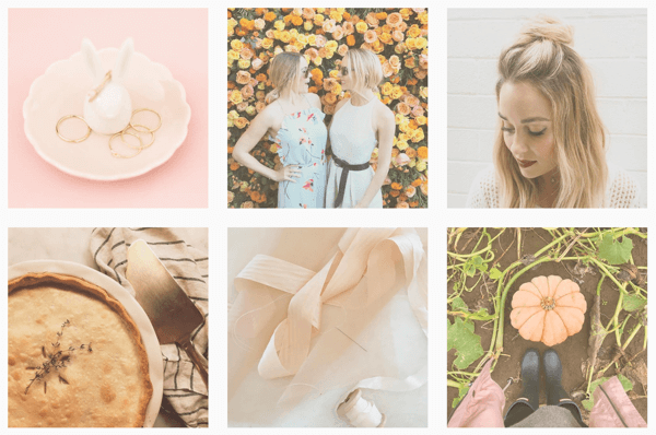 Informačný kanál Instagramu Lauren Conrad je zjednotený použitím rovnakého filtra na všetkých obrázkoch.