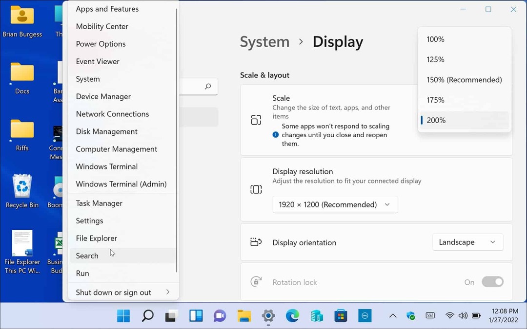 Ako upraviť nastavenia mierky zobrazenia v systéme Windows 11