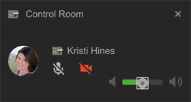 hlavný panel aplikácií ovládacej miestnosti hangoutov google +