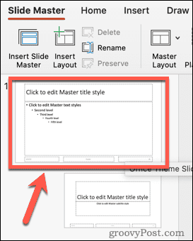master slide v powerpointe