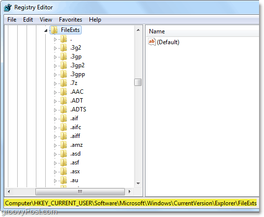 v systéme Windows 7 prejdite na kľúč databázy Registry