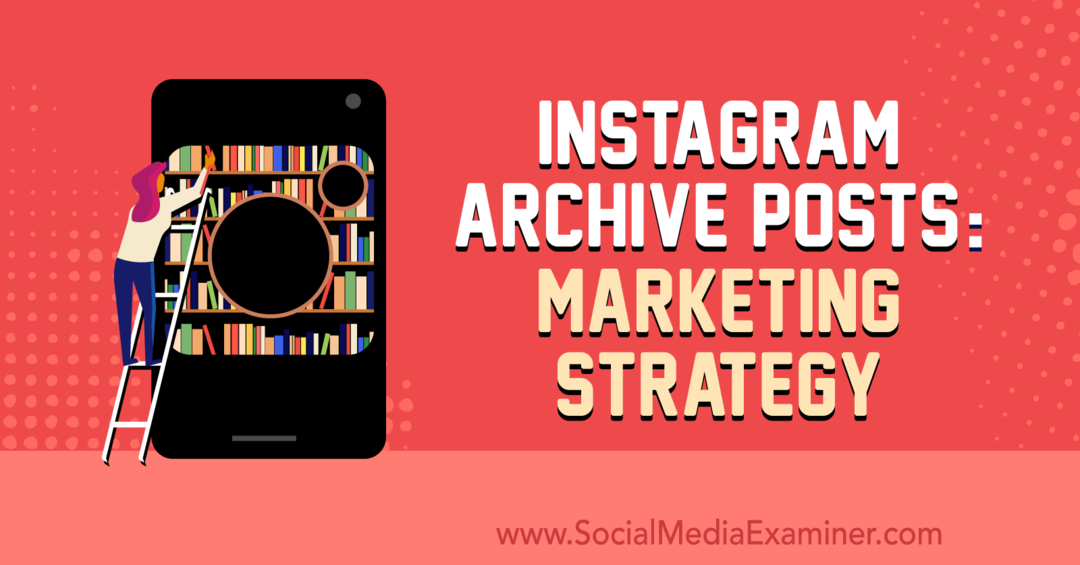 Instagram Archive Posts: Marketingová stratégia: Social Media Examiner