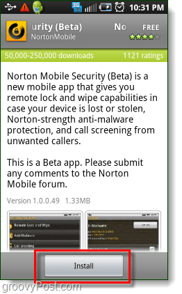 Nainštalujte zabezpečenie Norton na Android