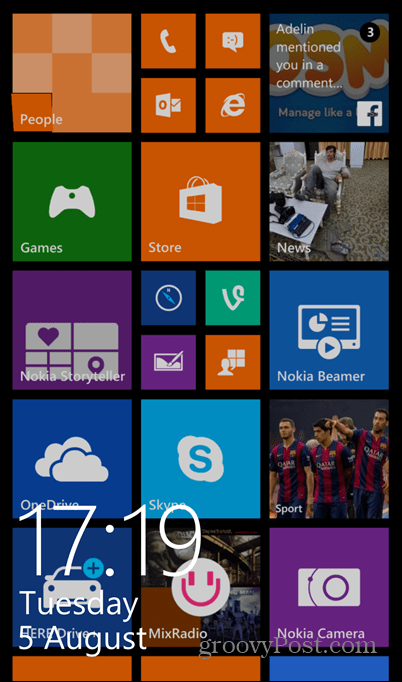 Je zapnutá zámka obrazovky systému Windows Phone 8.1