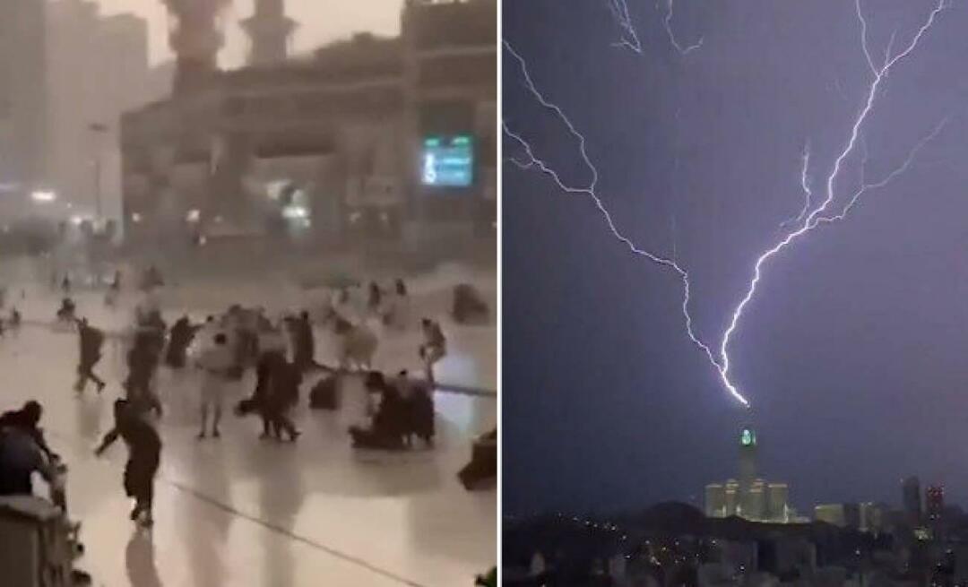 Po silnom daždi a búrke v Mekke bolo vidieť 