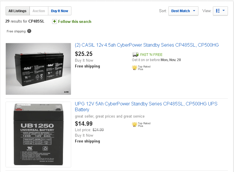 UPS-batérie-ebay