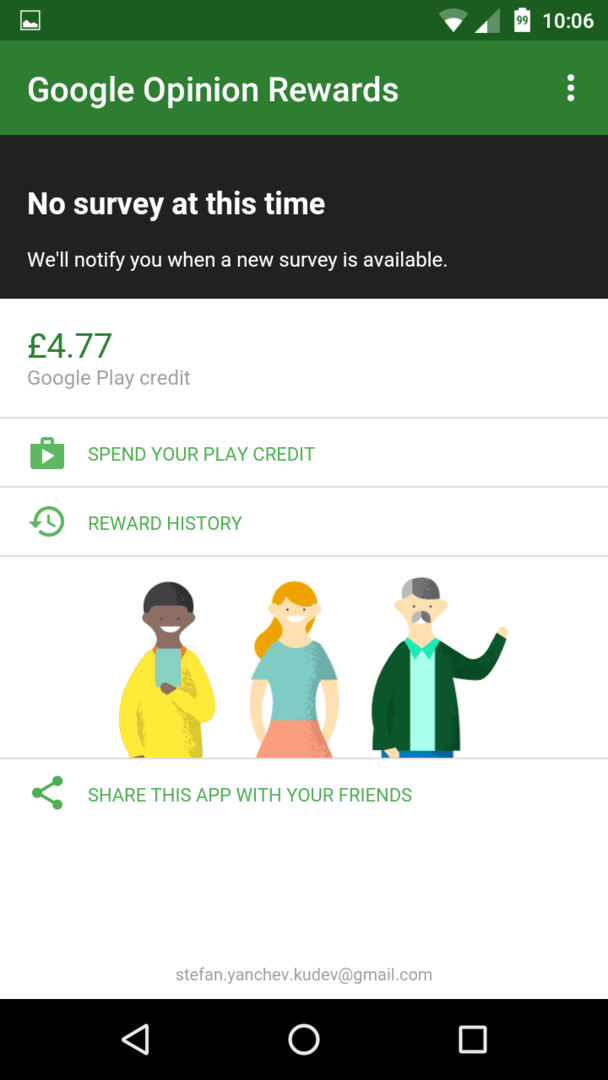 Google Rewards (07) Google Play kredity zadarmo aplikácie ukladajú hudobné televízne relácie filmy komiksy android názor odmeňuje prieskumy umiestnenie domovskej stránky