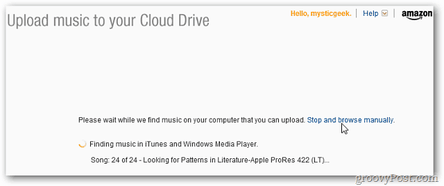 Prehrávač MP3 Amazon Cloud Player