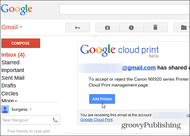 Ako zdieľať tlačiareň pomocou služby Google Cloud Print