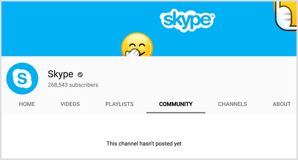 Kanál na karte Komunita YouTube zatiaľ nebol zverejnený